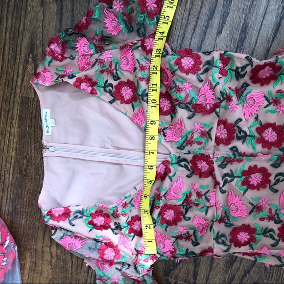 NWOT For Love and Lemons V-neck Floral Dress - Picture 6 of 6